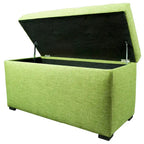 Banc coffre de rangement MJL Furniture Angela à 8 boutons capitonnés