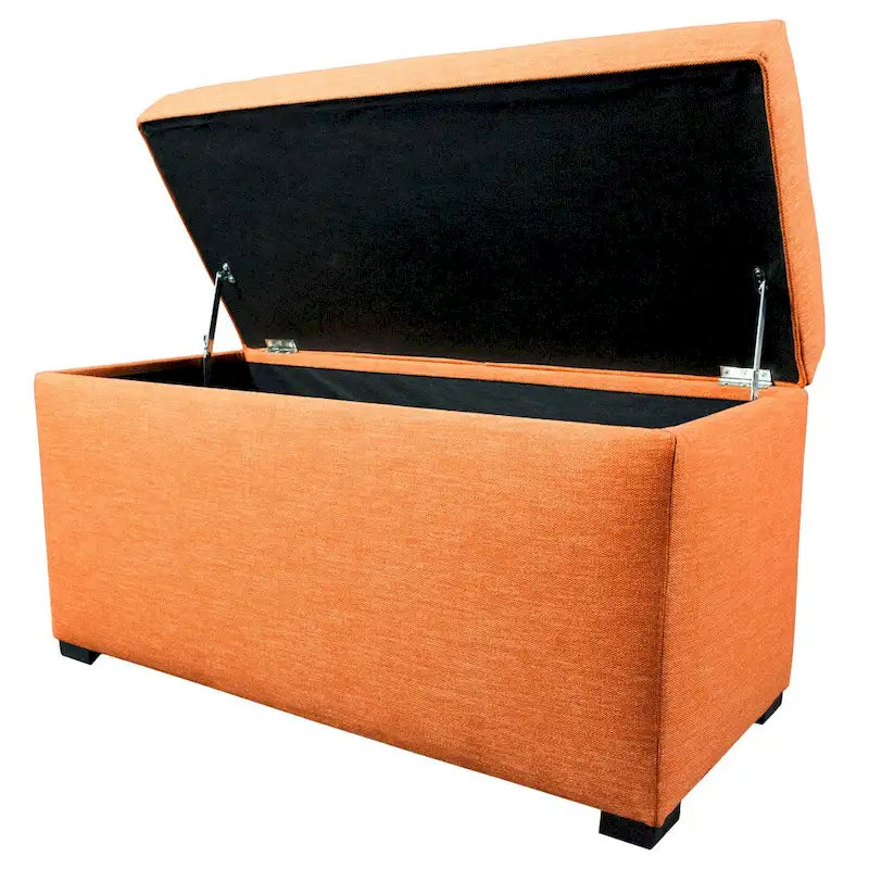 Banc coffre de rangement MJL Furniture Angela à 8 boutons capitonnés