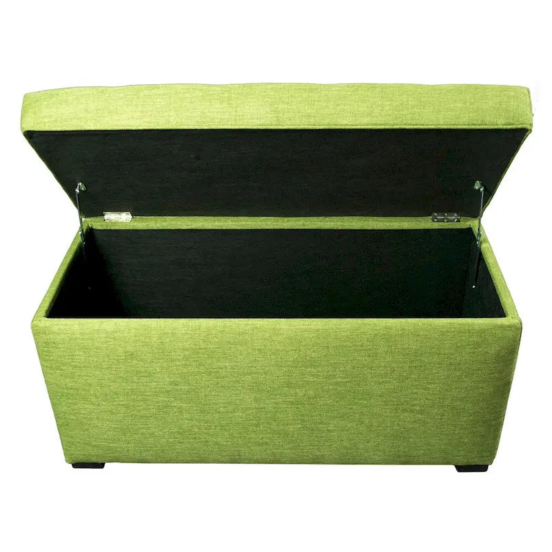 Banc coffre de rangement MJL Furniture Angela à 8 boutons capitonnés