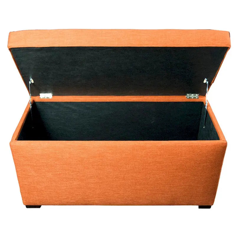 Banc coffre de rangement MJL Furniture Angela à 8 boutons capitonnés