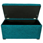 Banc coffre de rangement MJL Furniture Angela à 8 boutons capitonnés