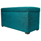 Banc coffre de rangement MJL Furniture Angela à 8 boutons capitonnés