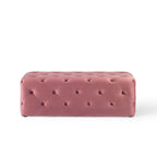 Banc d'entrée en velours capitonné Carson Carrington Ullervad de 122 cm