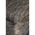 Pouf de rangement long capitonné Brooke à 10 boutons