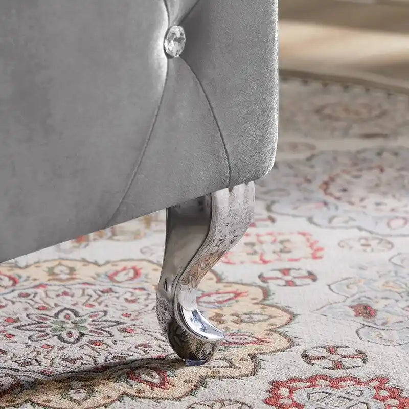 Banc de rangement, siège d'entrée rabattable avec charnière de sécurité, coffre de rangement avec assise rembourrée