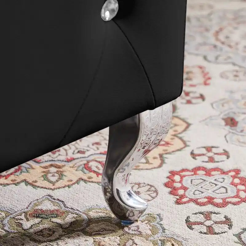 Banc de rangement, siège d'entrée rabattable avec charnière de sécurité, coffre de rangement avec assise rembourrée