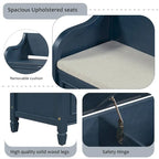 Banc de rangement multifonctionnel en bois massif de style rustique (42 pouces)