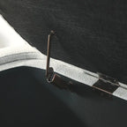 Banquette rembourrée en tissu de lin, grand espace de rangement, (51,5 x 20,5 x 17)