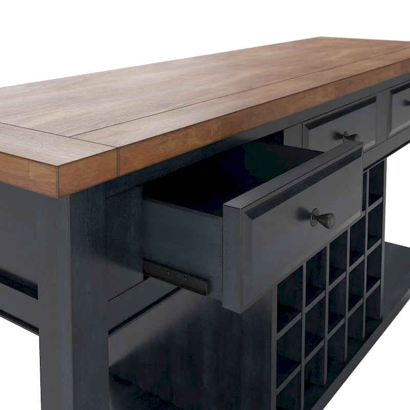 Coffret à vin bicolore Eleanor, buffet de service par iNSPIRE Q Classic