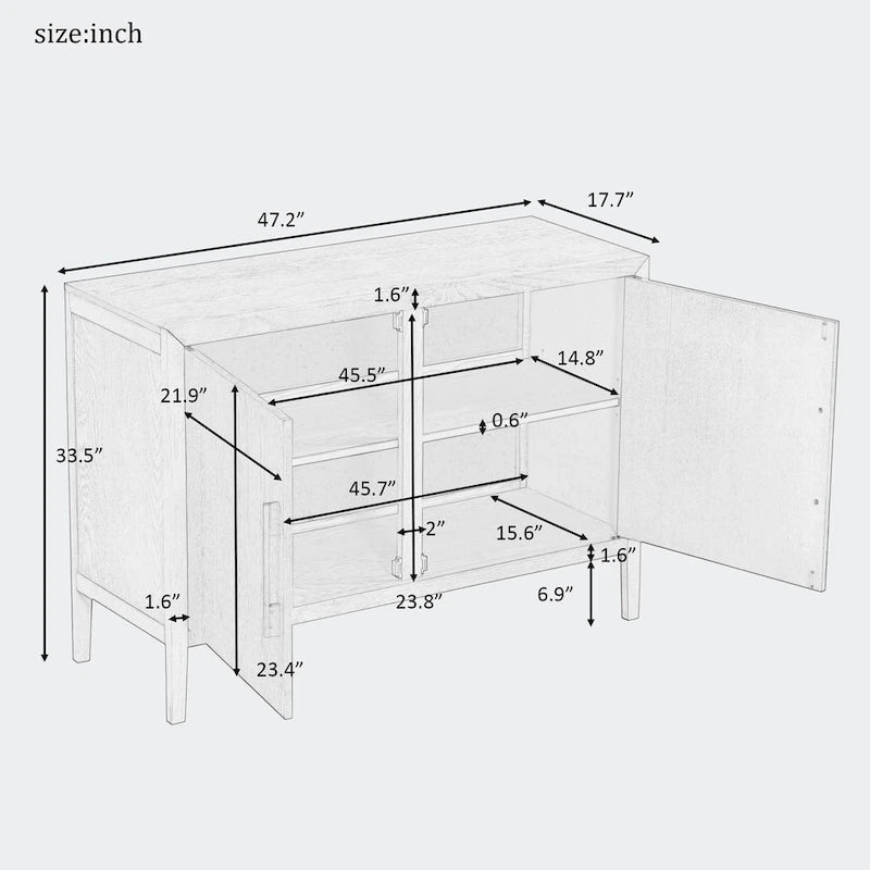 Buffet de rangement en bois