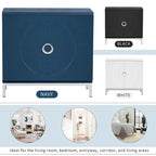 Meuble de rangement simple, meuble d'appoint avec placage en bois massif