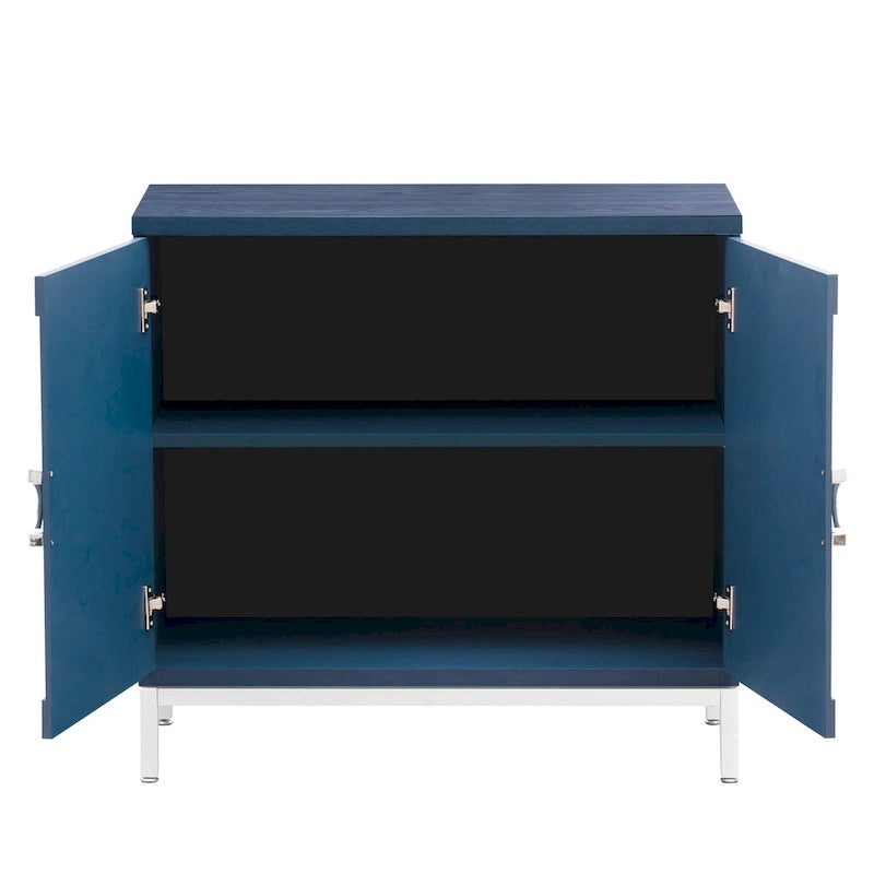 Meuble de rangement simple, meuble d'appoint avec placage en bois massif