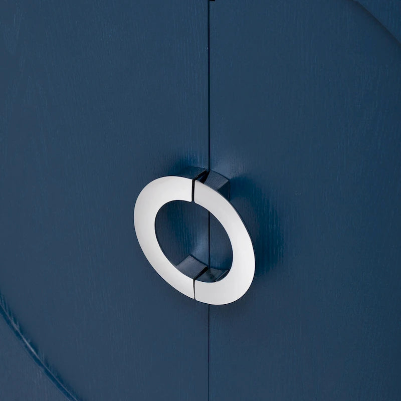 Meuble de rangement simple, meuble d'appoint avec placage en bois massif