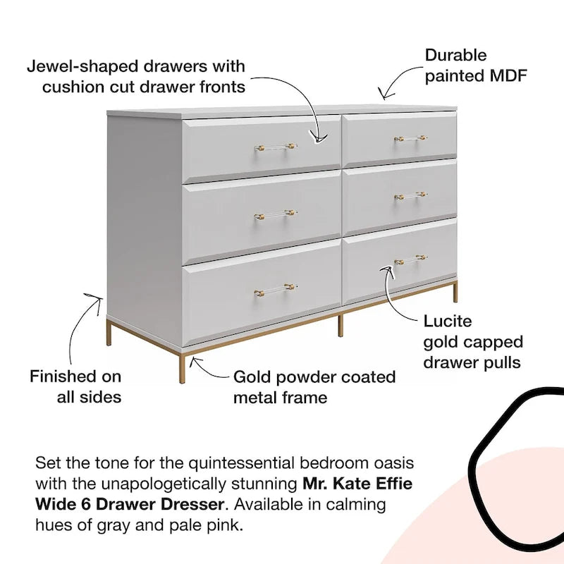 Mr. Kate Effie 6 Drawer Dresser