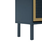 Meuble à chaussures 3 portes en rotin naturel