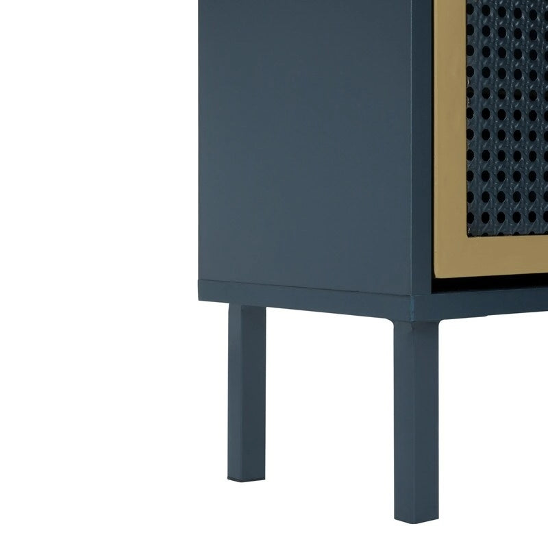 Meuble à chaussures 3 portes en rotin naturel