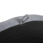 HOMCOM Banc de lit ottoman demi-cercle moderne et luxueux en tissu polyester avec pieds, couvercle relevable et coussin en mousse épaisse. Banc idéal.