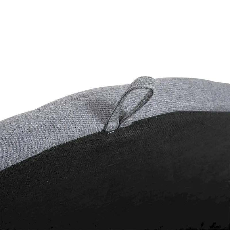 HOMCOM Banc de lit ottoman demi-cercle moderne et luxueux en tissu polyester avec pieds, couvercle relevable et coussin en mousse épaisse. Banc idéal.