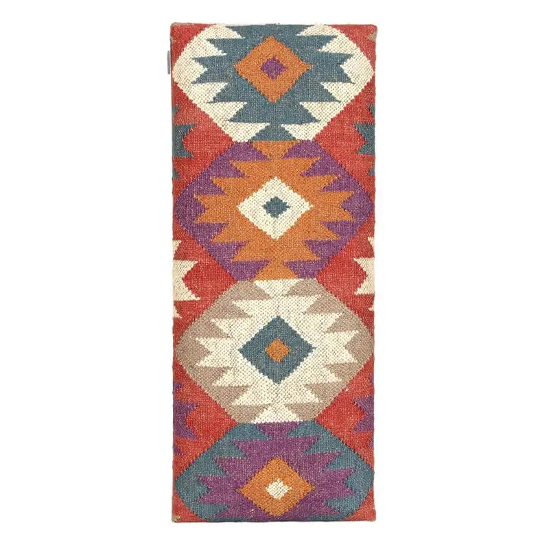 Banc capitonné Kilim fait main HERAT ORIENTAL - 12,5 x 16 x 30