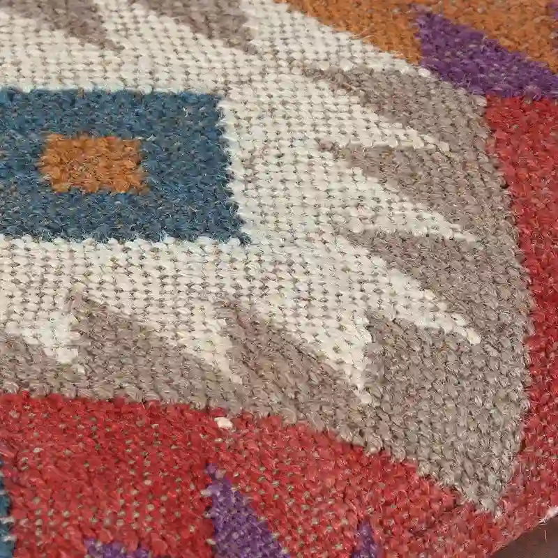 Banc capitonné Kilim fait main HERAT ORIENTAL - 12,5 x 16 x 30