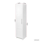 Armoire de rangement empilable, blanche