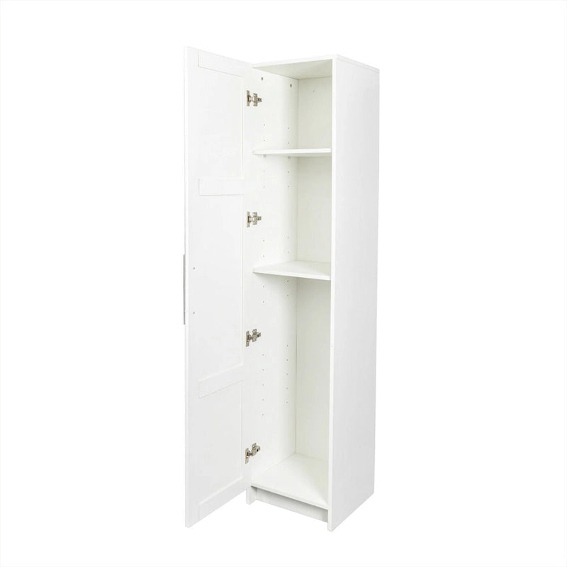 Armoire de rangement empilable, blanche