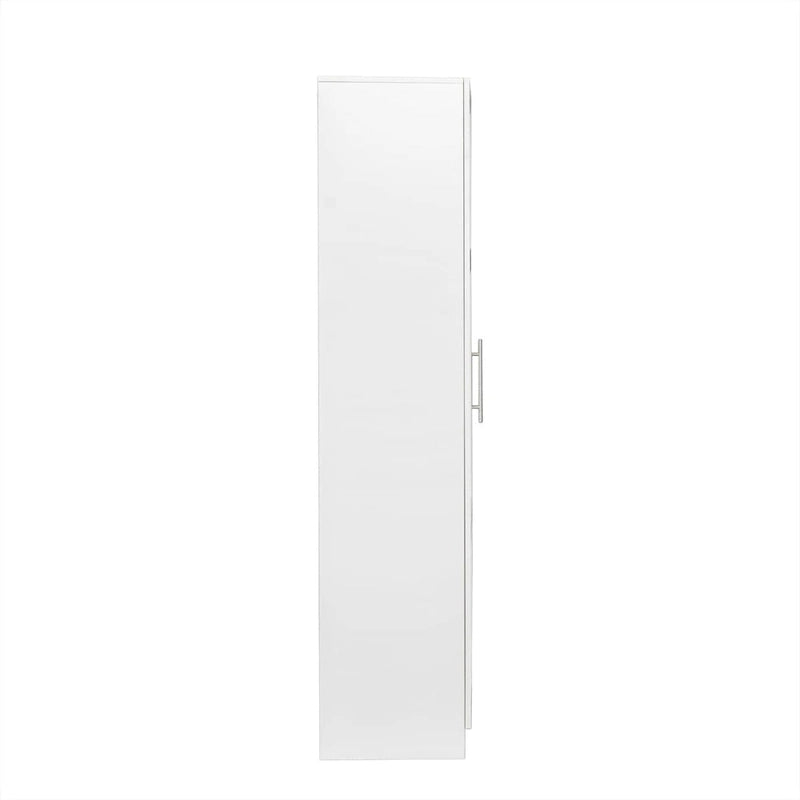 Armoire de rangement empilable, blanche