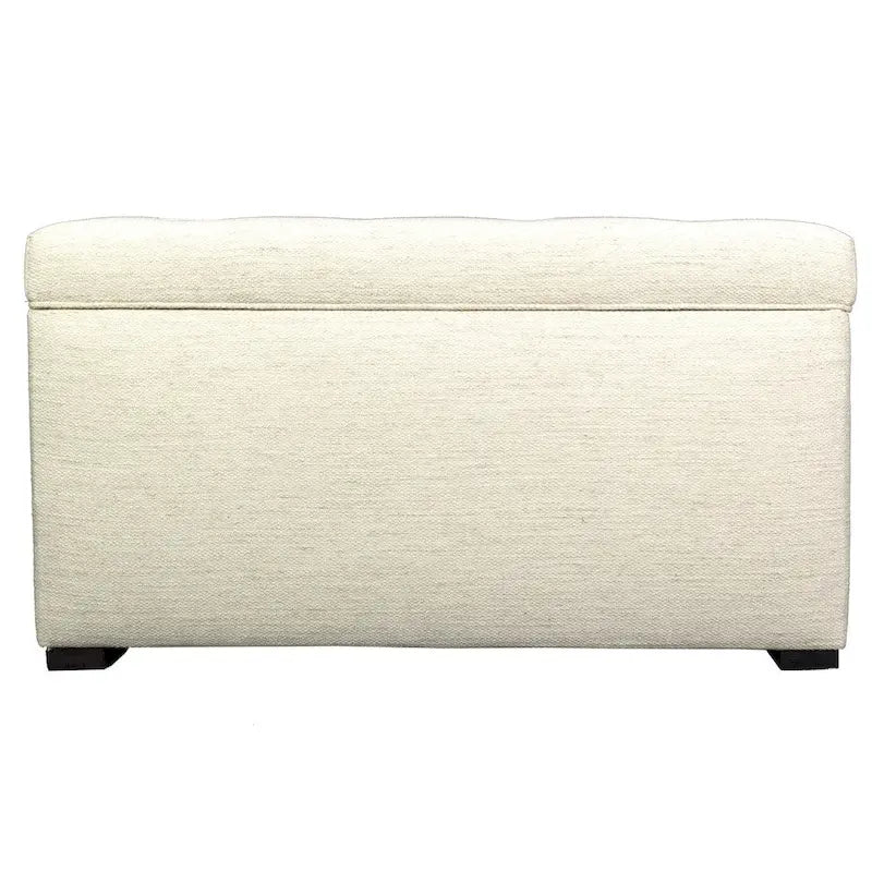 Coffre de rangement Belfast capitonné Angela à 8 boutons - Banc