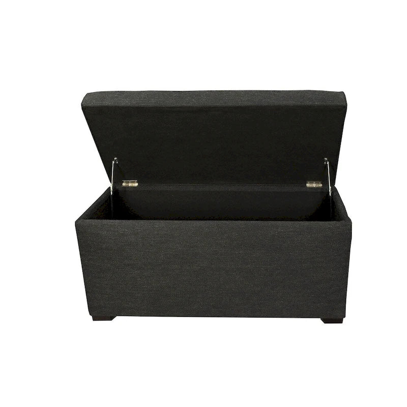 Coffre de rangement Belfast capitonné Angela à 8 boutons - Banc