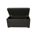 Coffre de rangement Belfast capitonné Angela à 8 boutons - Banc