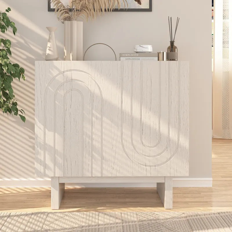 Meuble d'appoint en bois à 2 portes Clihome Furniture