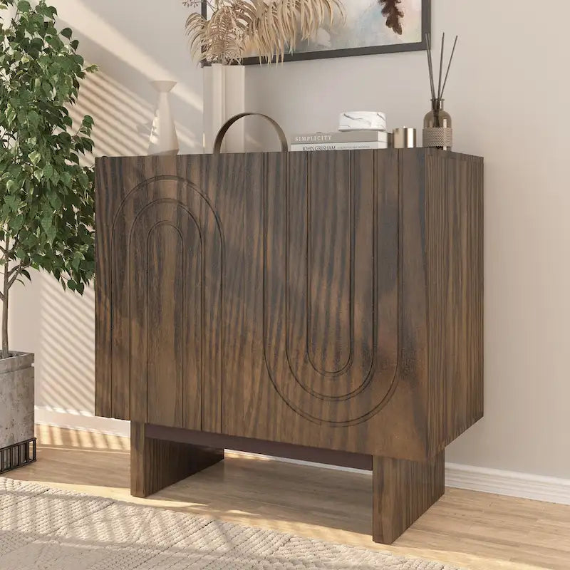 Meuble d'appoint en bois à 2 portes Clihome Furniture
