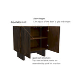 Meuble d'appoint en bois à 2 portes Clihome Furniture
