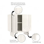 Meuble d'appoint en bois à 2 portes Clihome Furniture