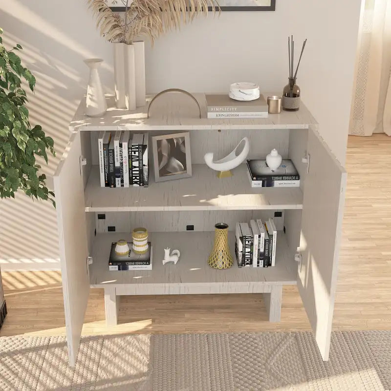 Meuble d'appoint en bois à 2 portes Clihome Furniture