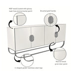 Meuble d'appoint en bois à 4 portes Clihome Furniture