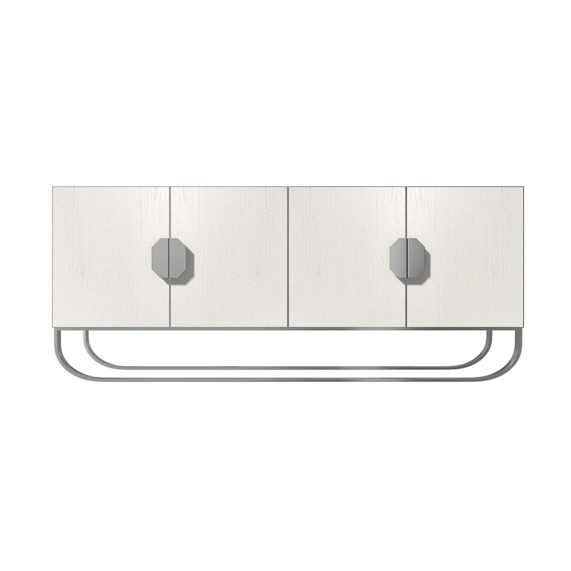 Meuble d'appoint en bois à 4 portes Clihome Furniture