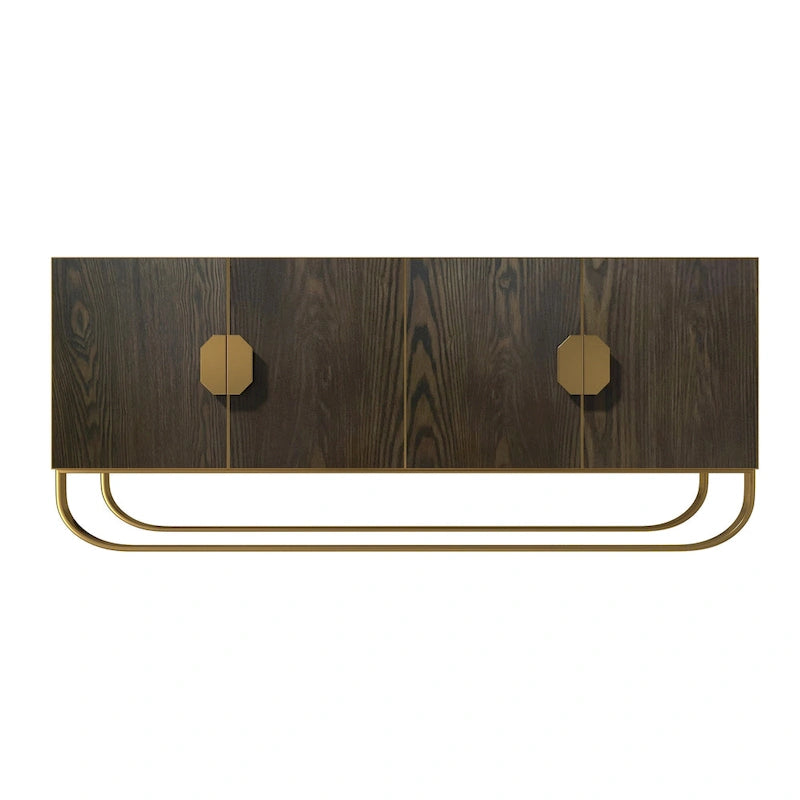 Meuble d'appoint en bois à 4 portes Clihome Furniture