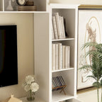 Ensemble de salon avec meuble TV et deux portes bibliothèque 102/68,1L