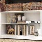 Ensemble de salon avec meuble TV et deux portes bibliothèque 102/68,1L