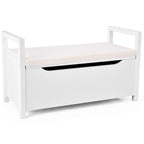 Banc à chaussures en bois pour entrée, chambre ou salon