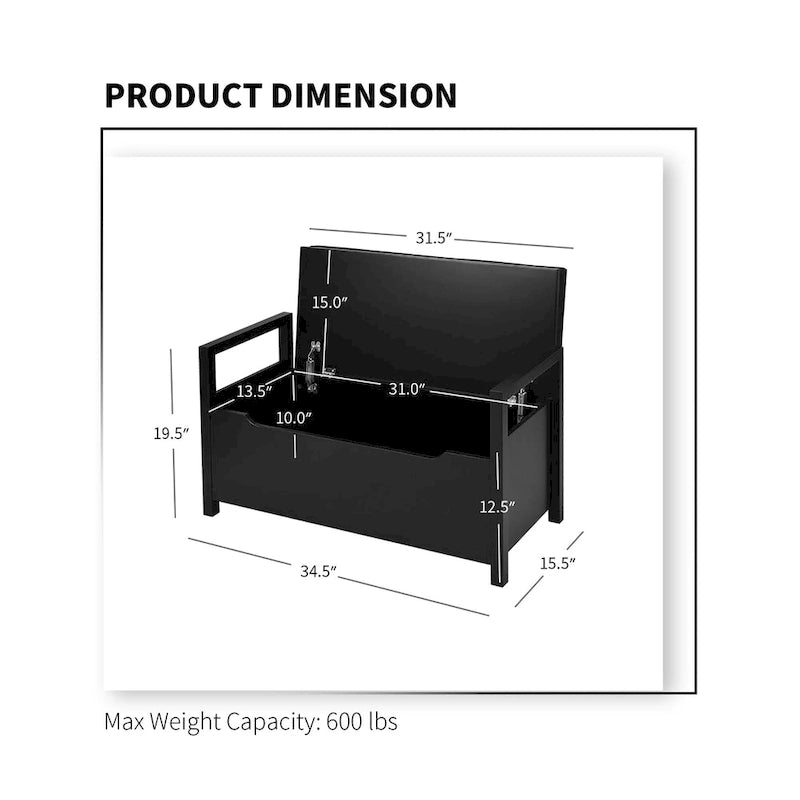 Banc à chaussures en bois pour entrée, chambre ou salon
