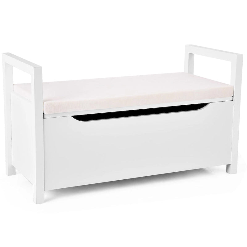 Banc à chaussures en bois pour entrée, chambre ou salon