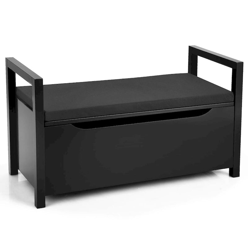 Banc à chaussures en bois pour entrée, chambre ou salon