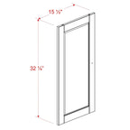 Kit de porte de garde-manger modulaire en bois massif 100 % Palace Imports