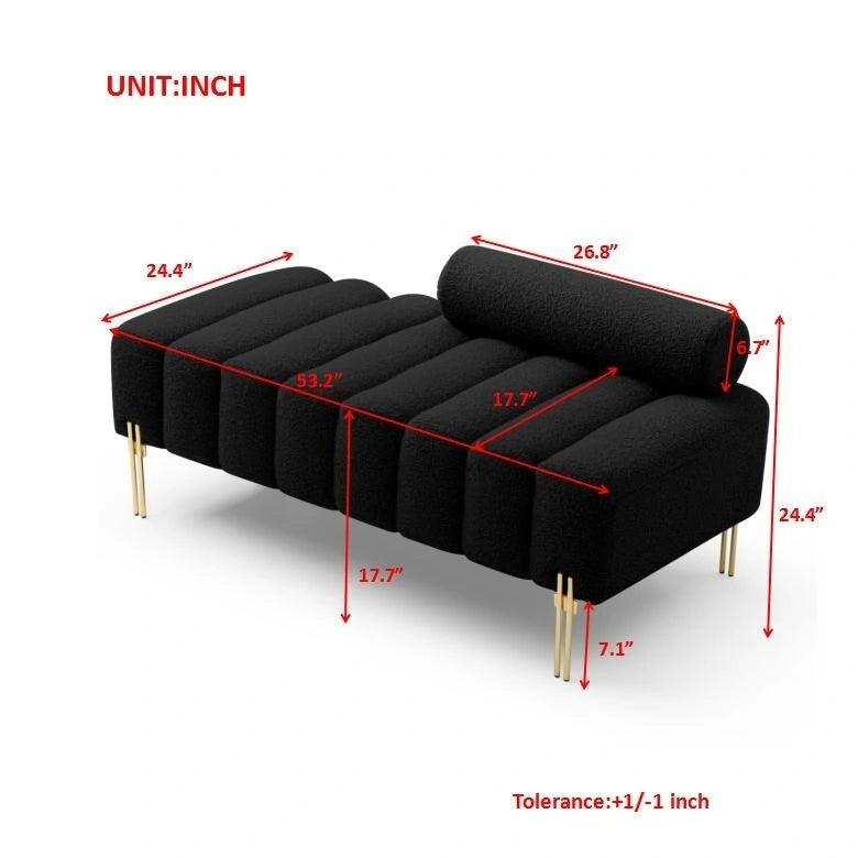 Banc de lit moderne de largeur