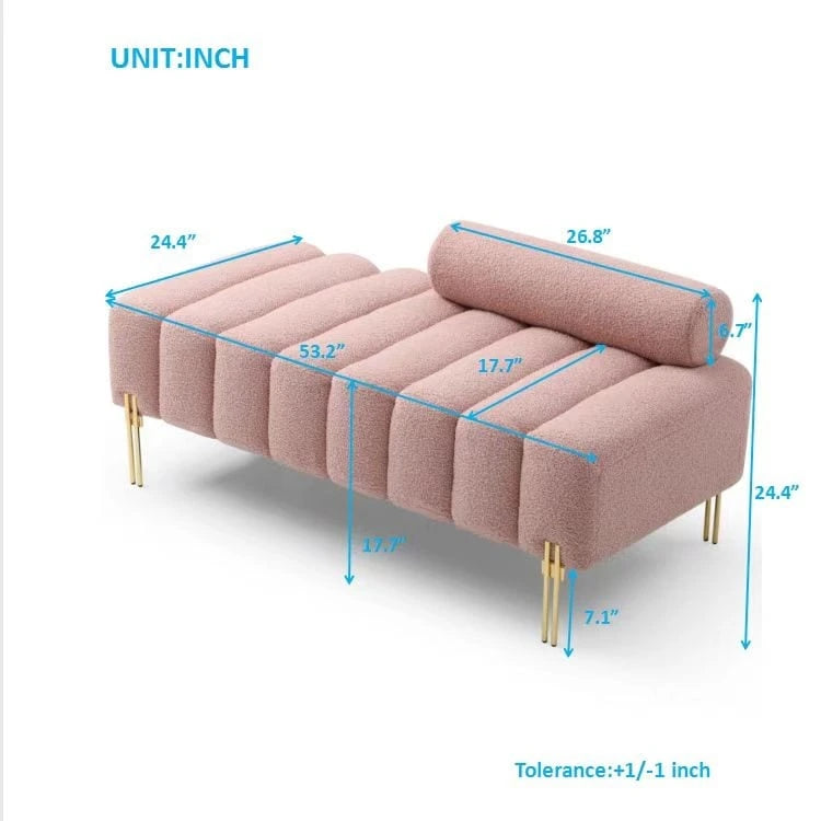 Banc de lit moderne de largeur