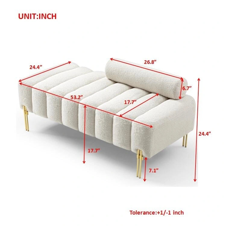 Banc de lit moderne de largeur