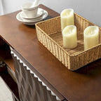 Buffet Joanna à motifs géométriques sculptés modernes par HULALAHOME