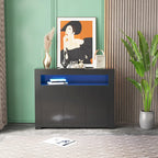 Buffet de salon avec éclairage LED et 3 portes